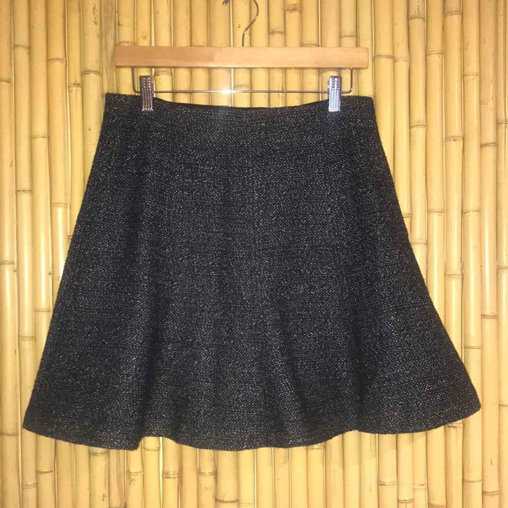 Loft Tweed Paneled Twirl Skirt - Medium Petite